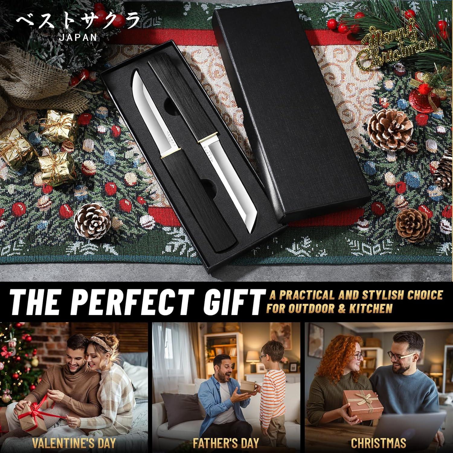 Conjunto de cuchillos Moontay Mini Katana Tanto - 24.9 cm