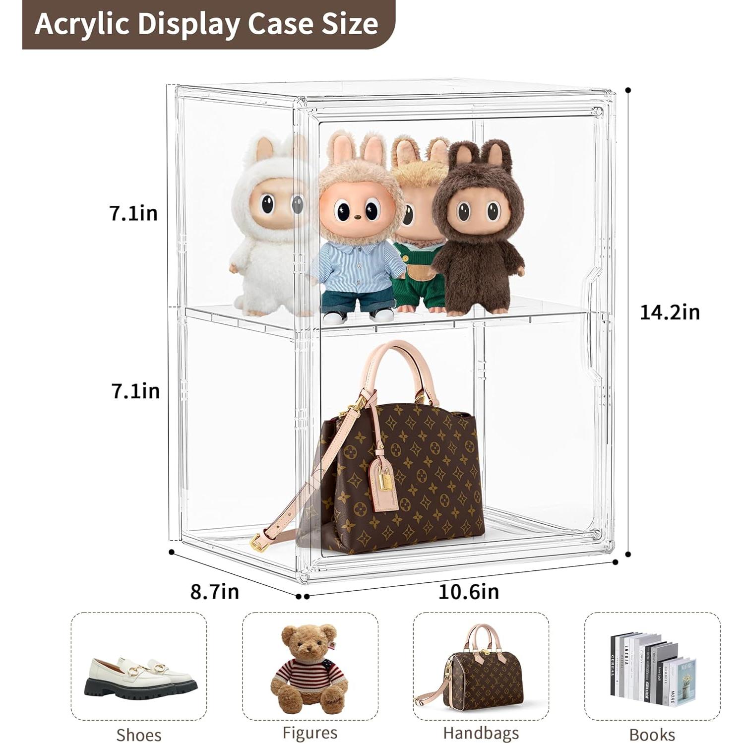 Caja de Exhibición Acrílica Grande Lifelongpal con Divisor Removible