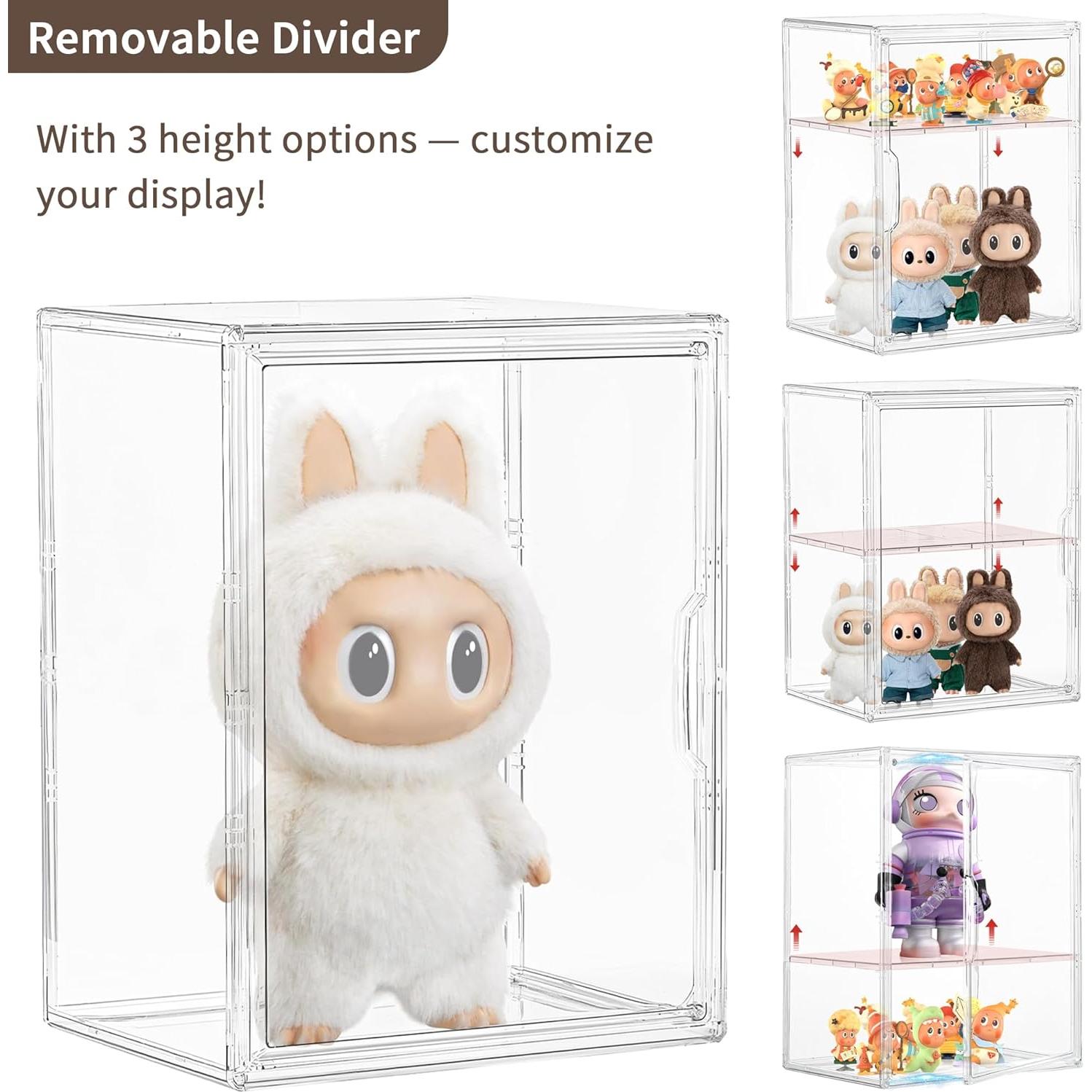 Caja de Exhibición Acrílica Grande Lifelongpal con Divisor Removible