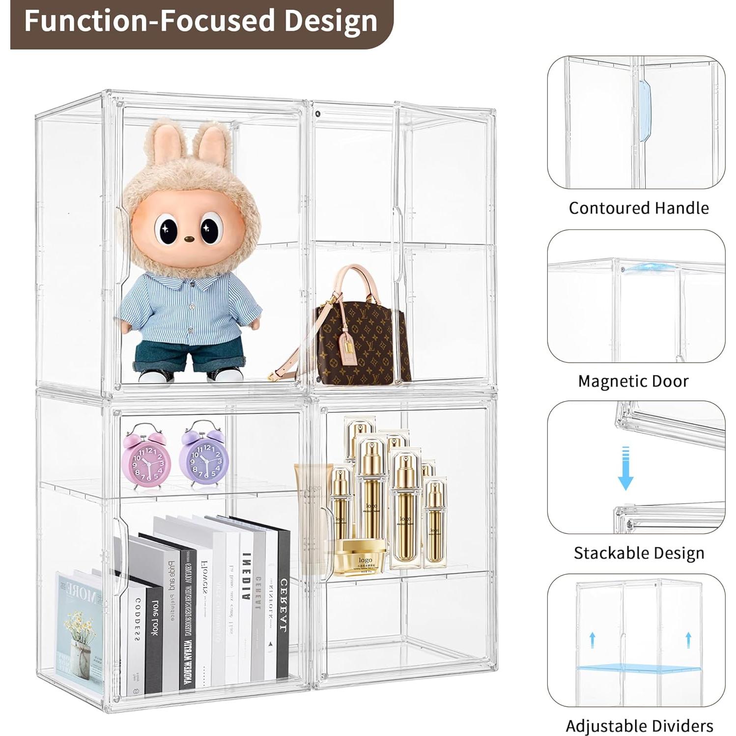 Caja de Exhibición Acrílica Grande Lifelongpal con Divisor Removible