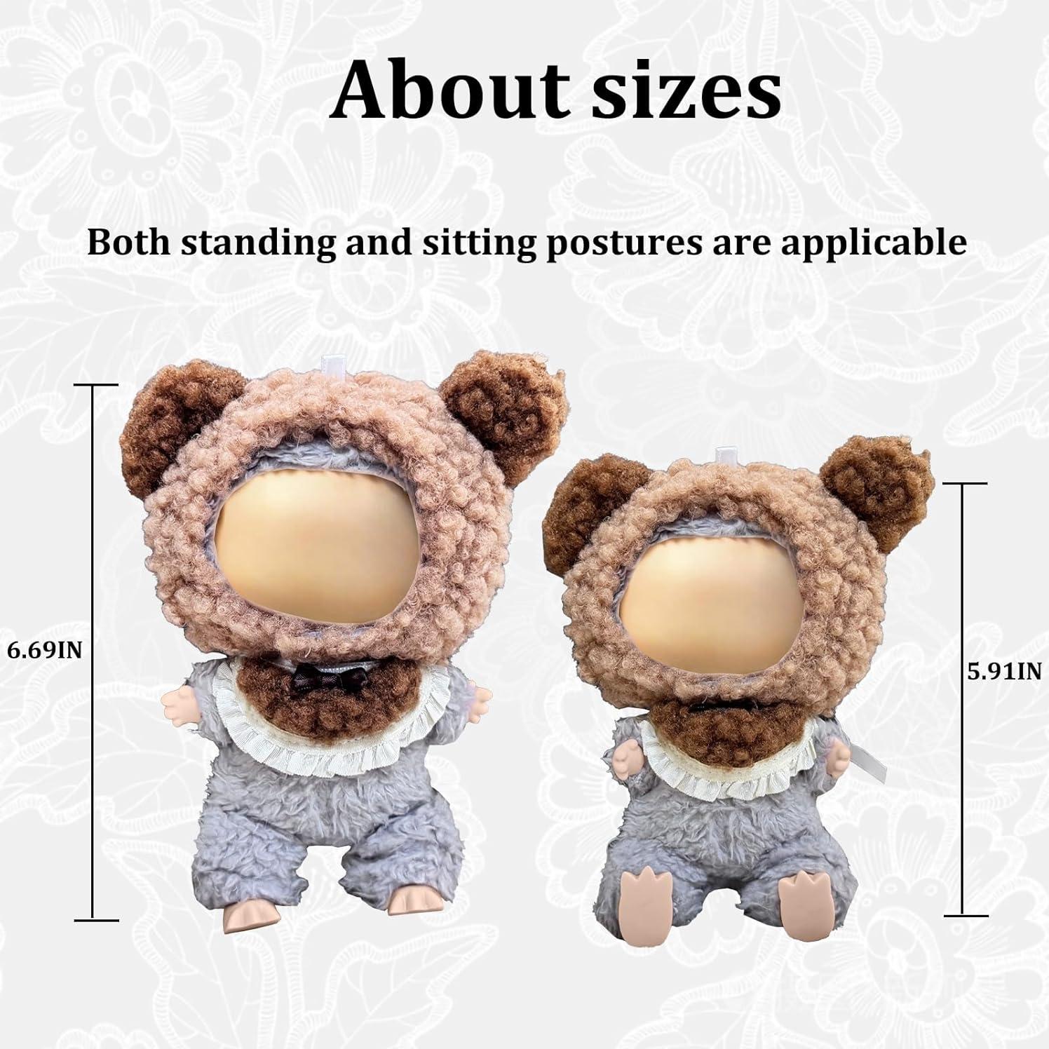 Conjunto de Ropa para Muñecas 17cm Labubu - Sudadera y Falda