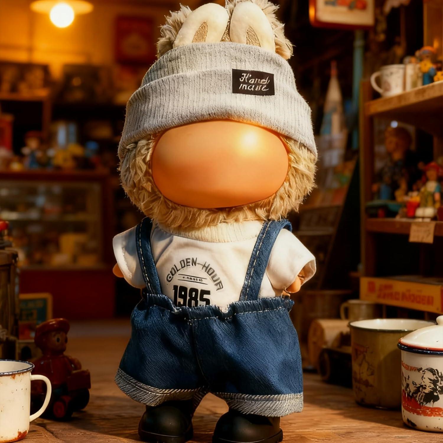 Conjunto de Ropa para Muñecas 17cm Labubu - Sudadera y Falda