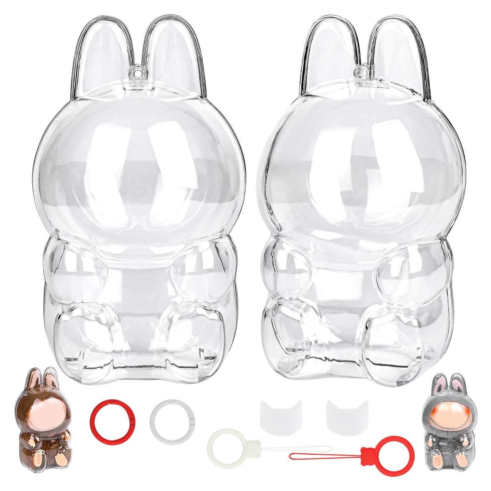 Paquete de 2 Fundas Protectores Transparentes LABUBU