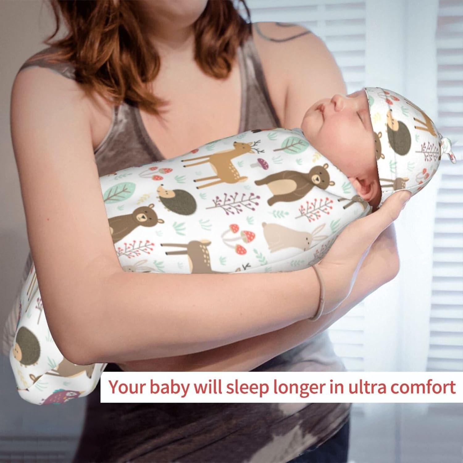 Manta Envoltoria Sozzjile Ciervo para Bebés 90x90 cm