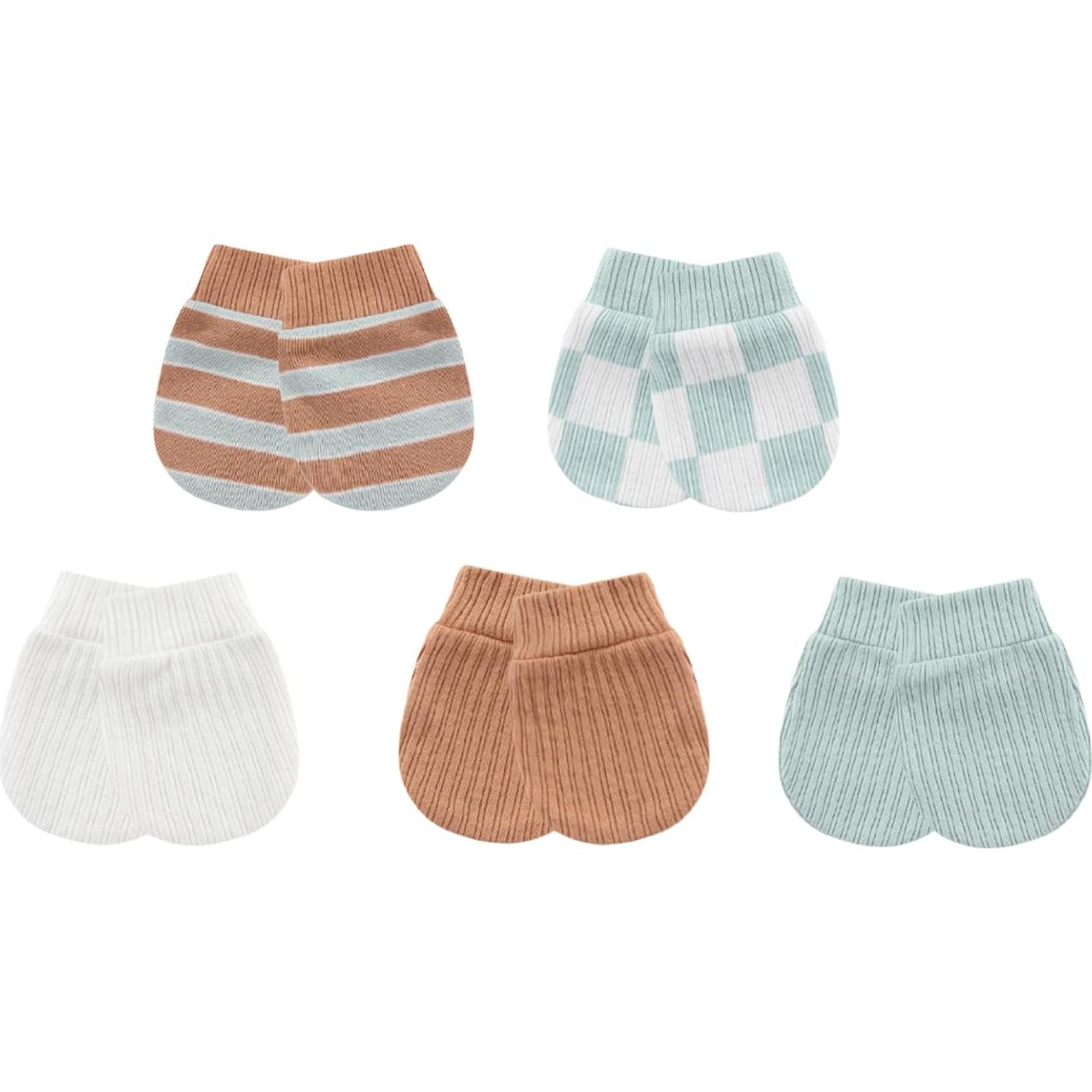 Conjunto Gorro y Manoplas Bebé MAMIMAKA Algodón 0-6 Meses