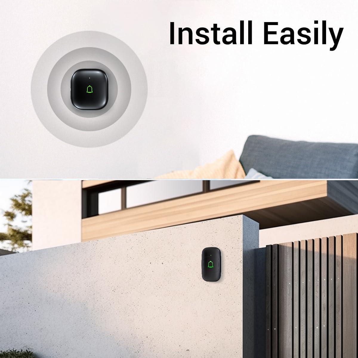 Timbre Inalámbrico LeadGo con 2 Receptores IP66 300m 32 Tonos