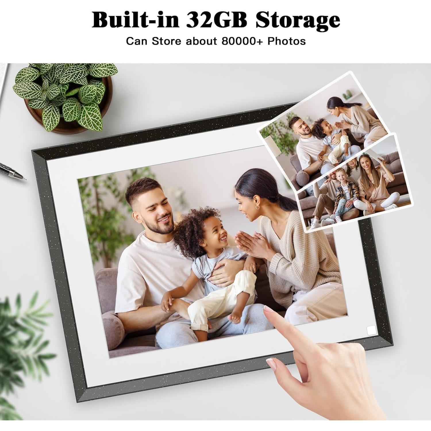 Marco de Fotos Digital Wi-Fi PWOSUN 9.7" 32GB Pantalla Táctil