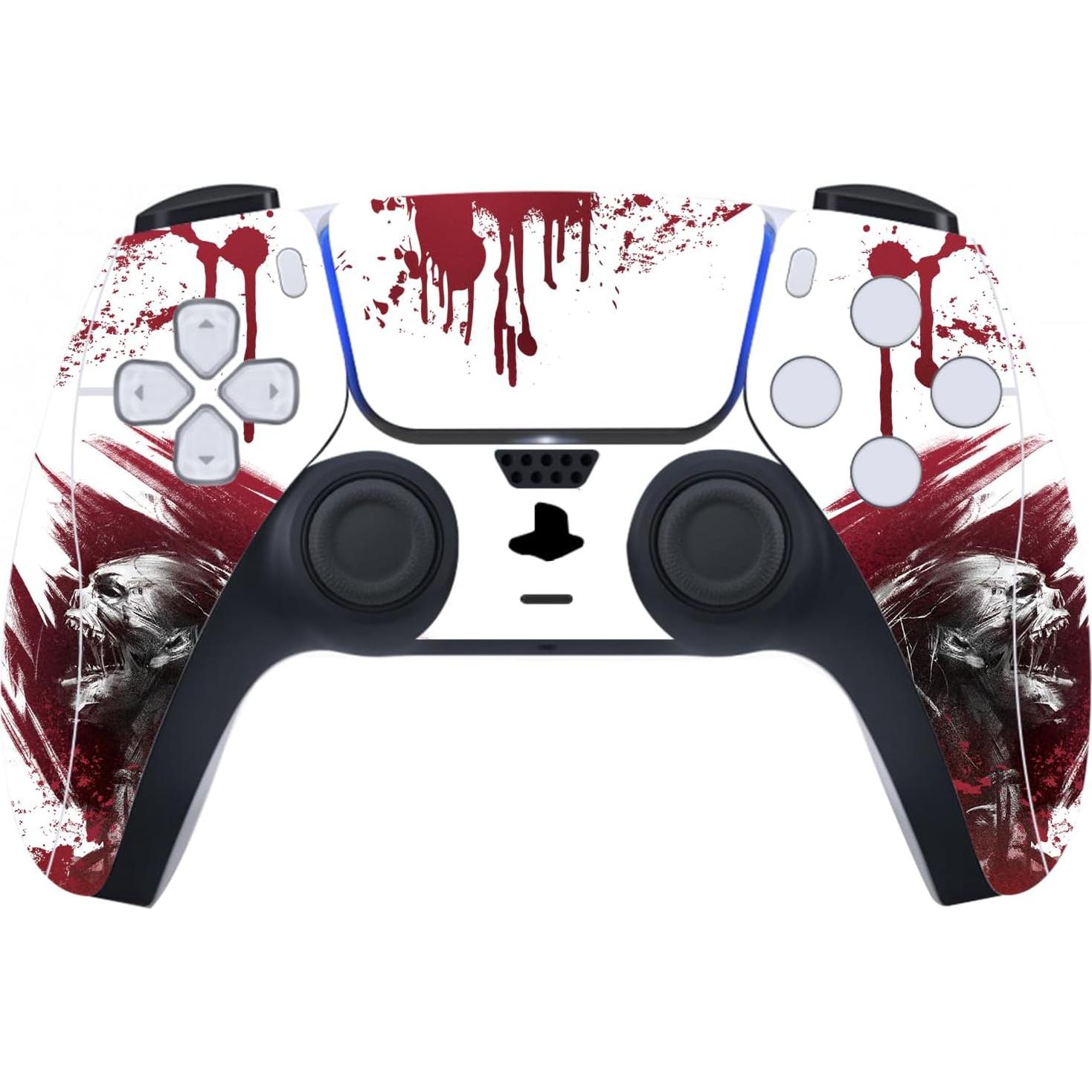 Calcomanías Personalizadas PlayVital para PS5 Edición Digital - Zombie Sangriento