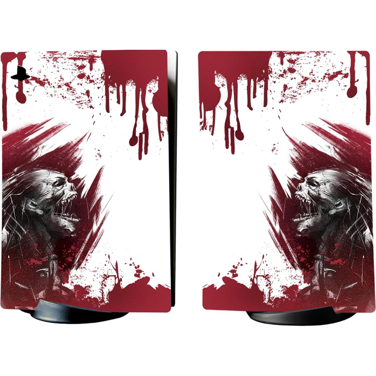 Calcomanías Personalizadas PlayVital para PS5 Edición Digital - Zombie Sangriento