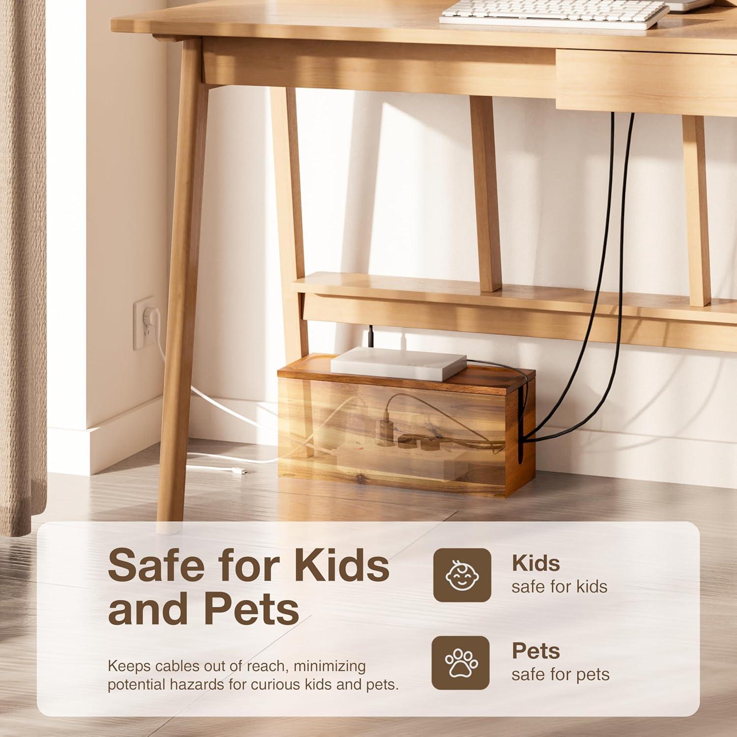 Caja de Gestión de Cables Tidita Acacia 38.1x15.2x17.5 cm