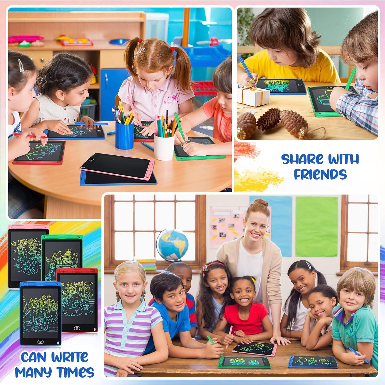 Tableta de Escritura LCD Zhehao 64 Piezas 21.6 cm Colorido