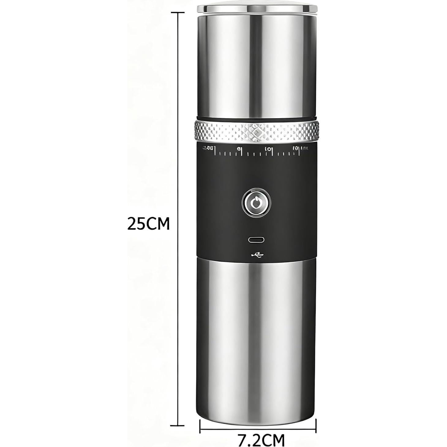 Molino de café eléctrico Toycol portátil recargable 15 niveles