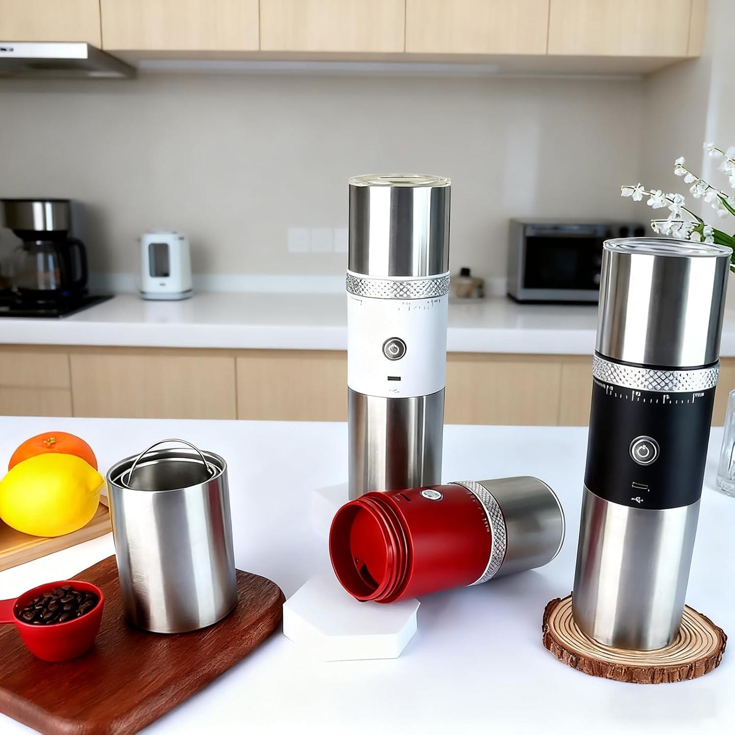 Molino de café eléctrico Toycol portátil recargable 15 niveles