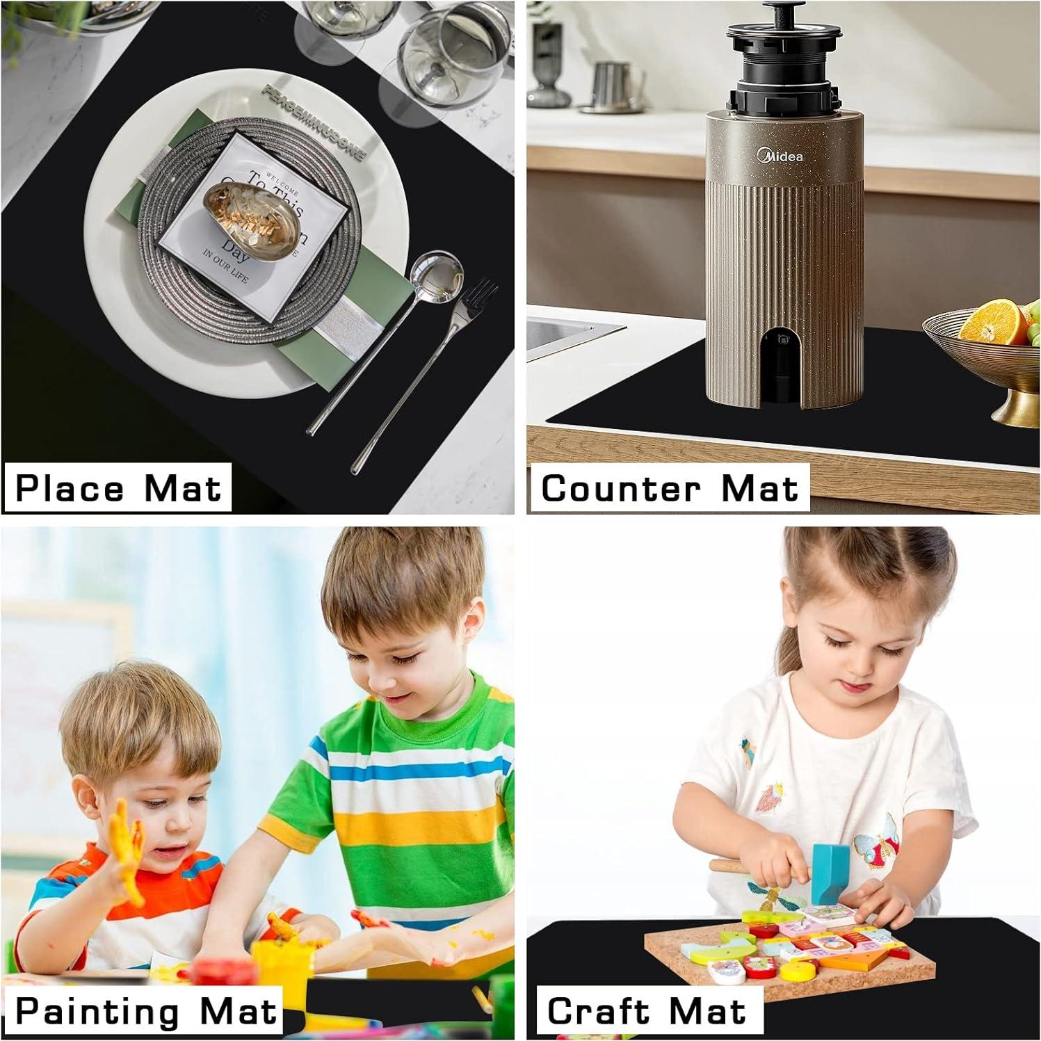 Alfombrillas de Silicona Antiadherentes Lonxfei 2-Pack 50x40 cm