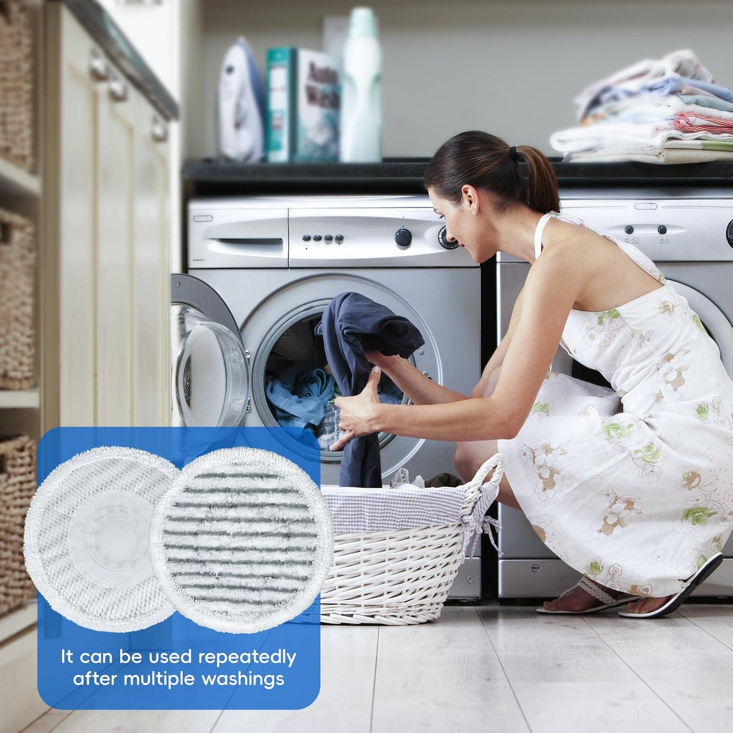 Paquete de 8 almohadillas de mopa de vapor Vickorpen KMP-01