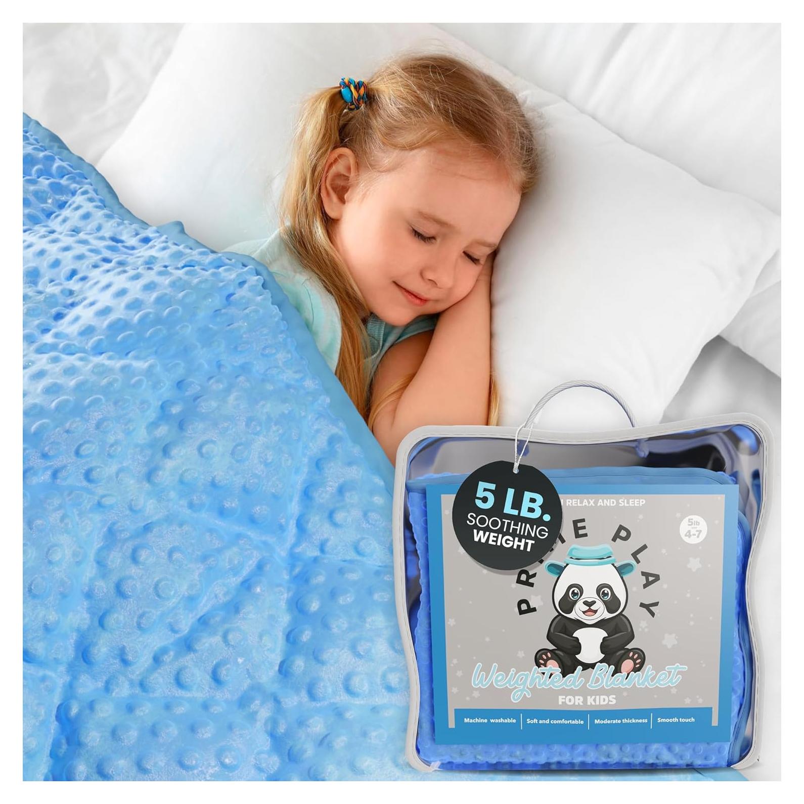 Manta con peso 2.27 kg Prime Play 91x122 cm Azul