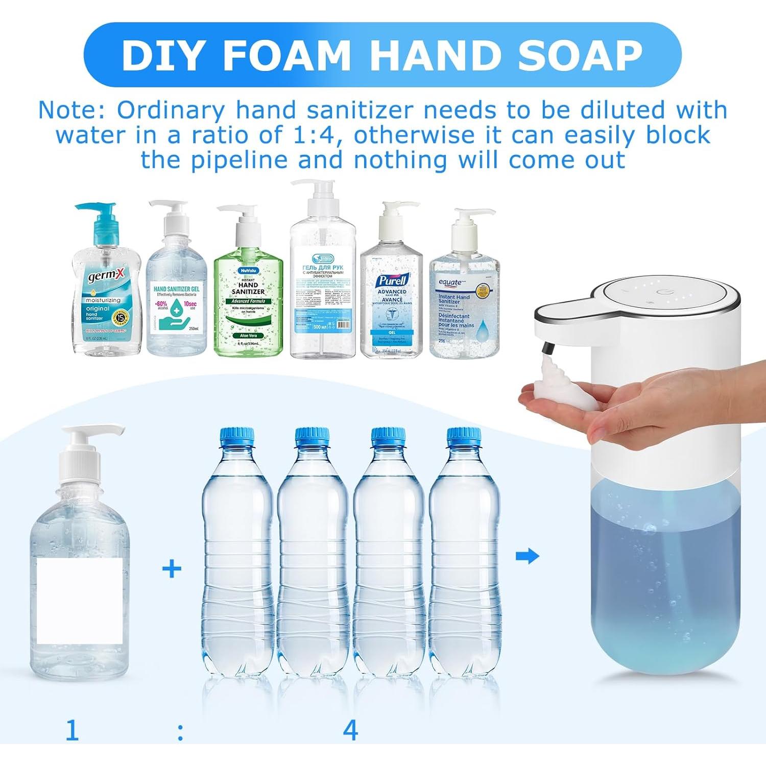 Paquete de 2 dispensadores de jabón espumoso VZZNN 400ml