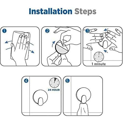 Ganchos Adhesivos DELITON - Paquete de 4 para Toallas y Abrigos
