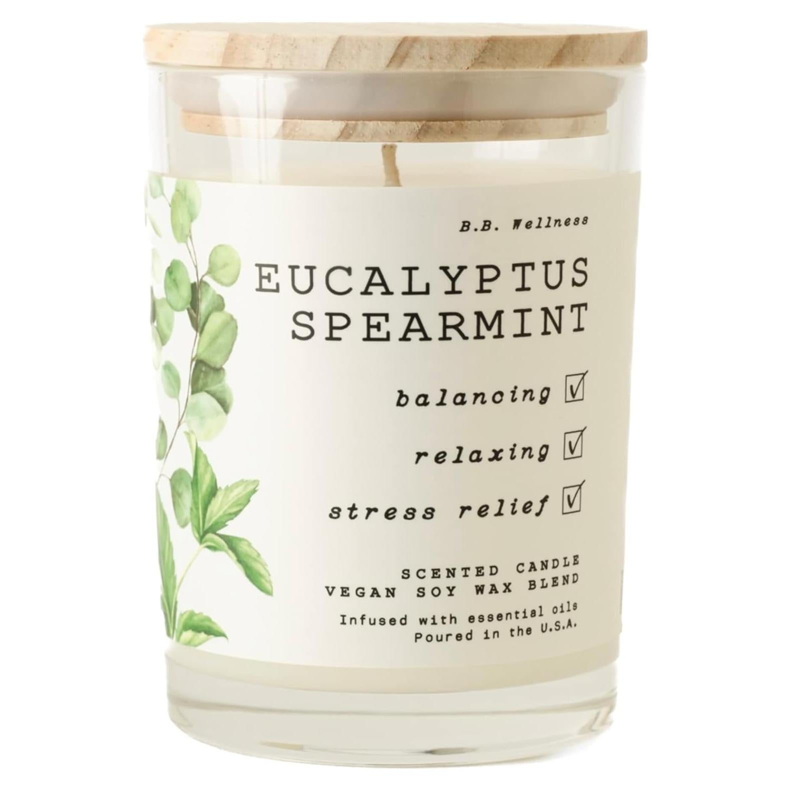 Cera de Soja Vegana Leoben Eucalipto Menta 255g 40h