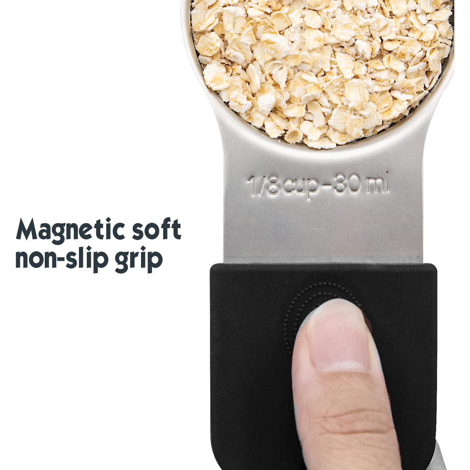 Juego de Tazas Medidoras Magnéticas WARMHEART 7 Piezas Acero Inoxidable