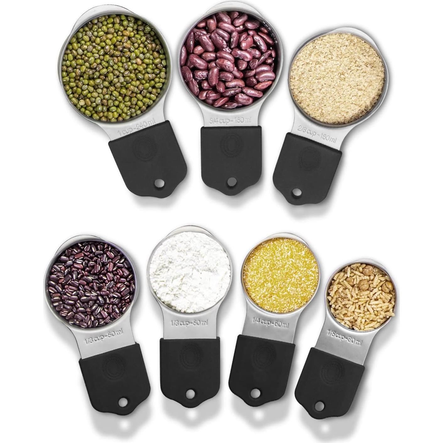 Juego de Tazas Medidoras Magnéticas WARMHEART 7 Piezas Acero Inoxidable