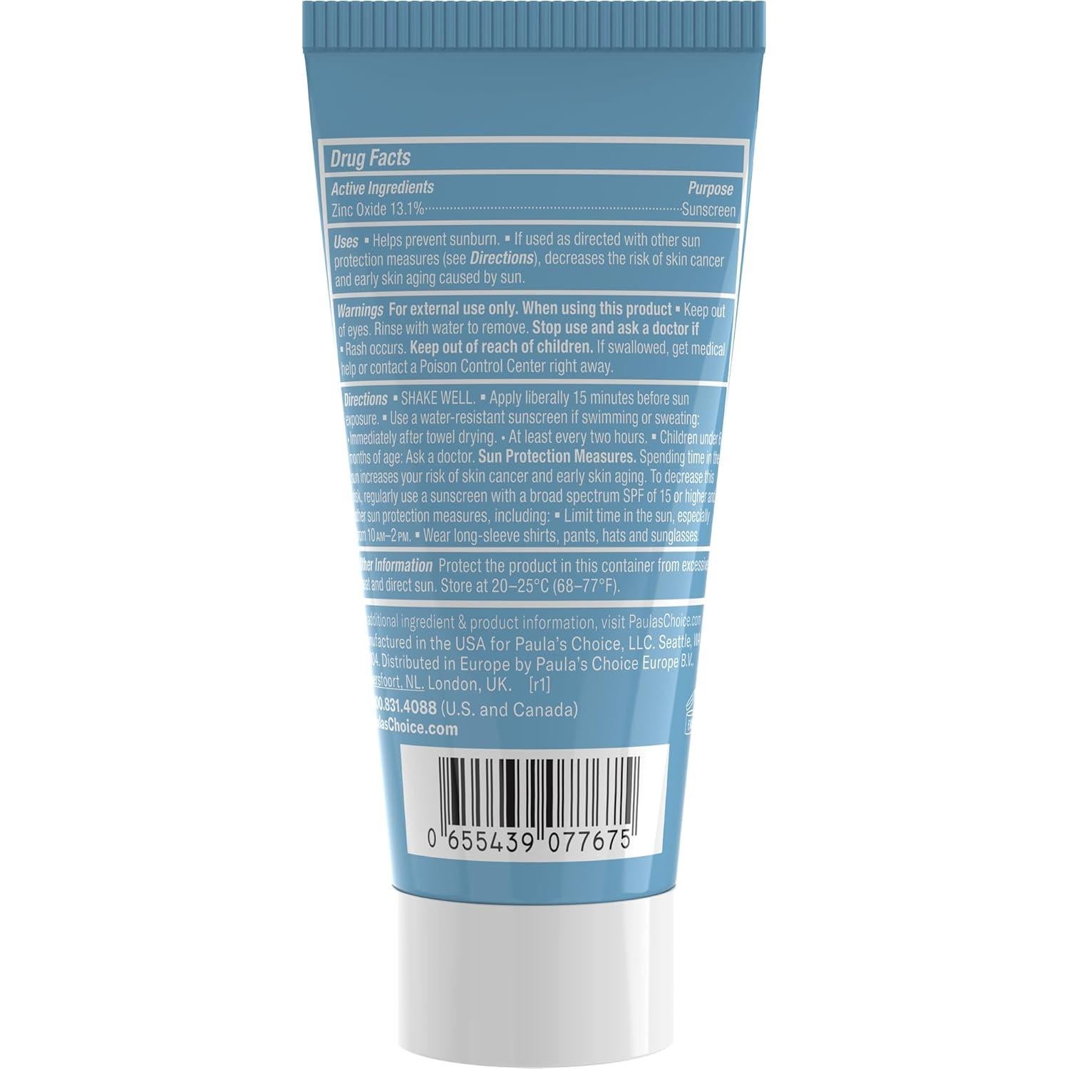 Protector Solar Mineral Paula's Choice FPS 30 Piel Grasa 14.79 ml