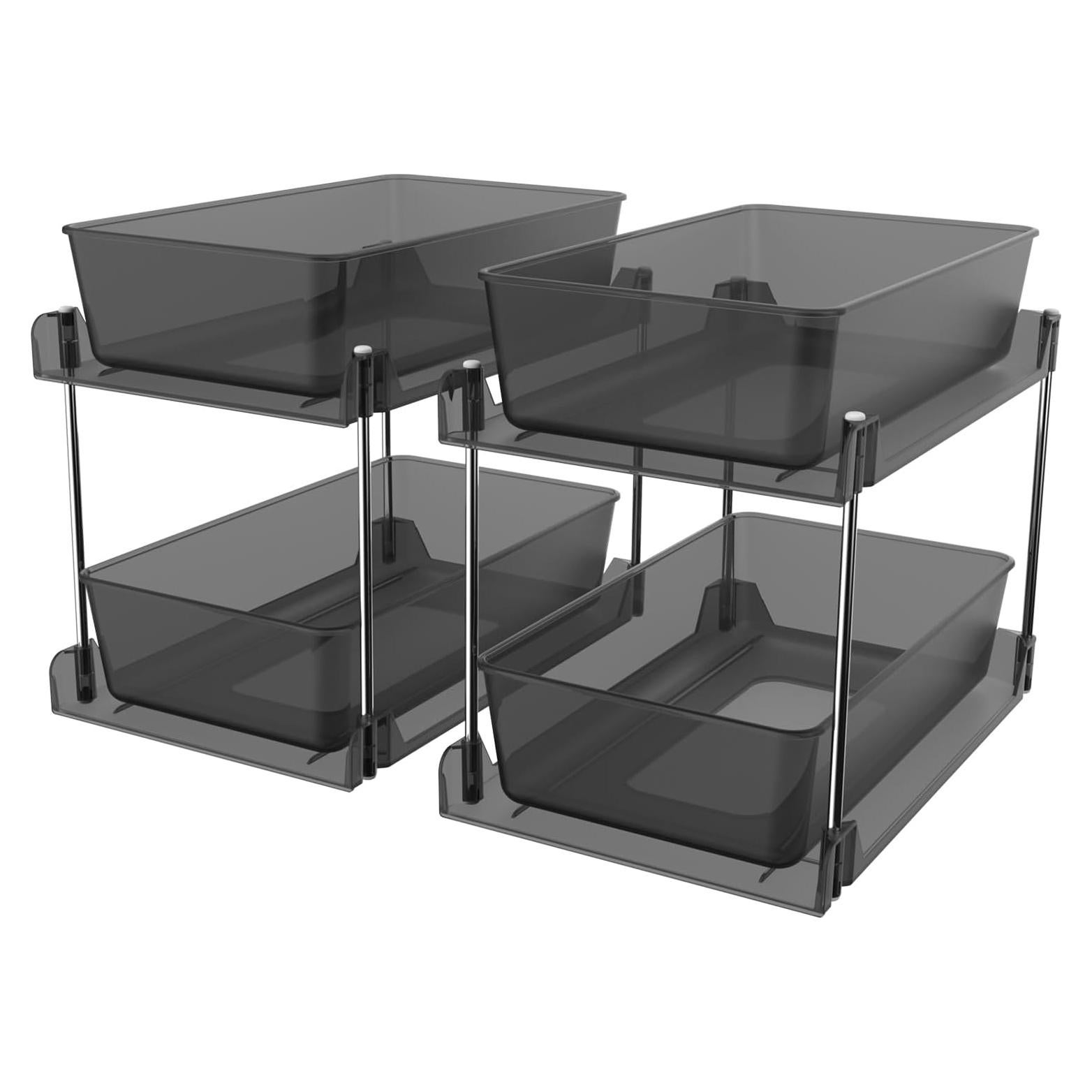 Organizador Bajo Fregadero AIYULONG 2 Niveles 30x19x25.4cm Negro