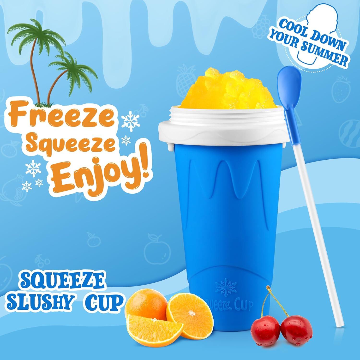 Taza Hacedora de Slushie RELPOM Azul 350ml - Smoothies Rápidos