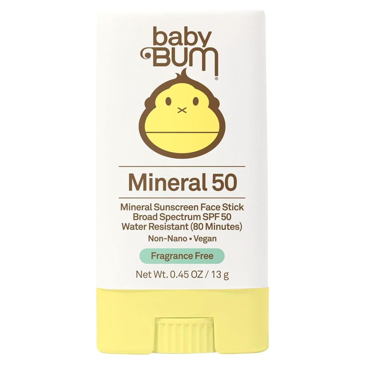 Protector Solar Mineral Baby Bum SPF 50 Stick 12.7g - Sin Fragancia