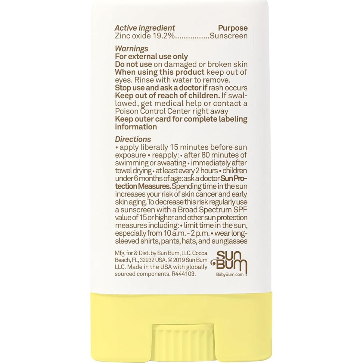 Protector Solar Mineral Baby Bum SPF 50 Stick 12.7g - Sin Fragancia
