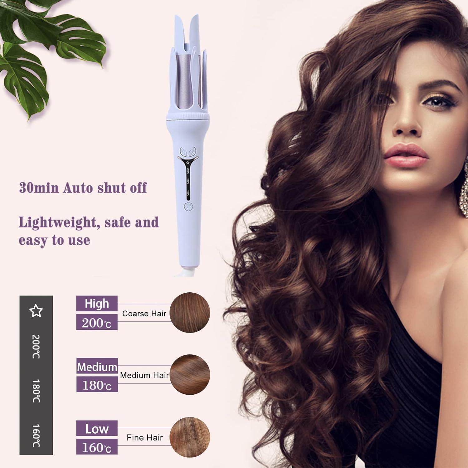 Rizador de Cabello Automático PrettyFirst 3.18 cm 3 Temperaturas