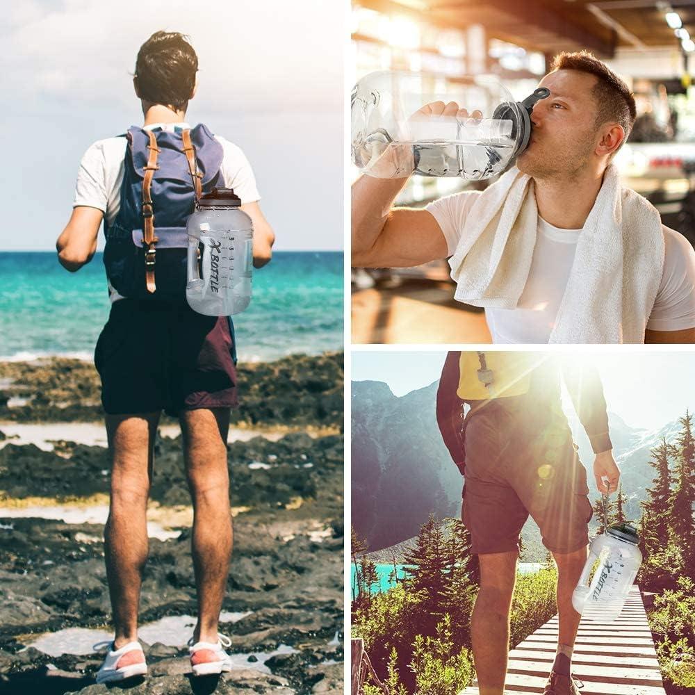 Botella de Agua de 1 Galón XBOTTLE con Tapa Chug 128oz