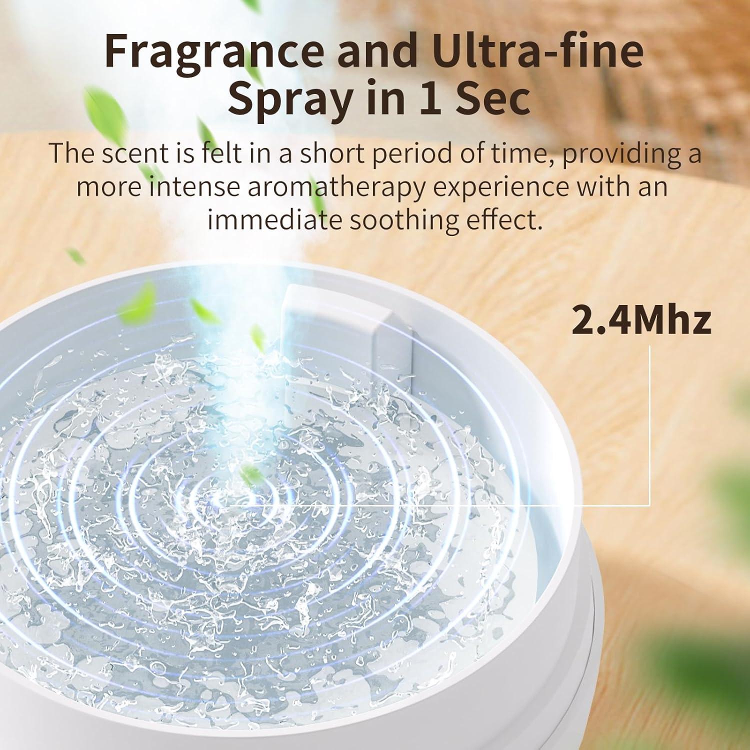 Difusor de Aceite Esencial SimerSure 370ml Ultrasónico Blanco