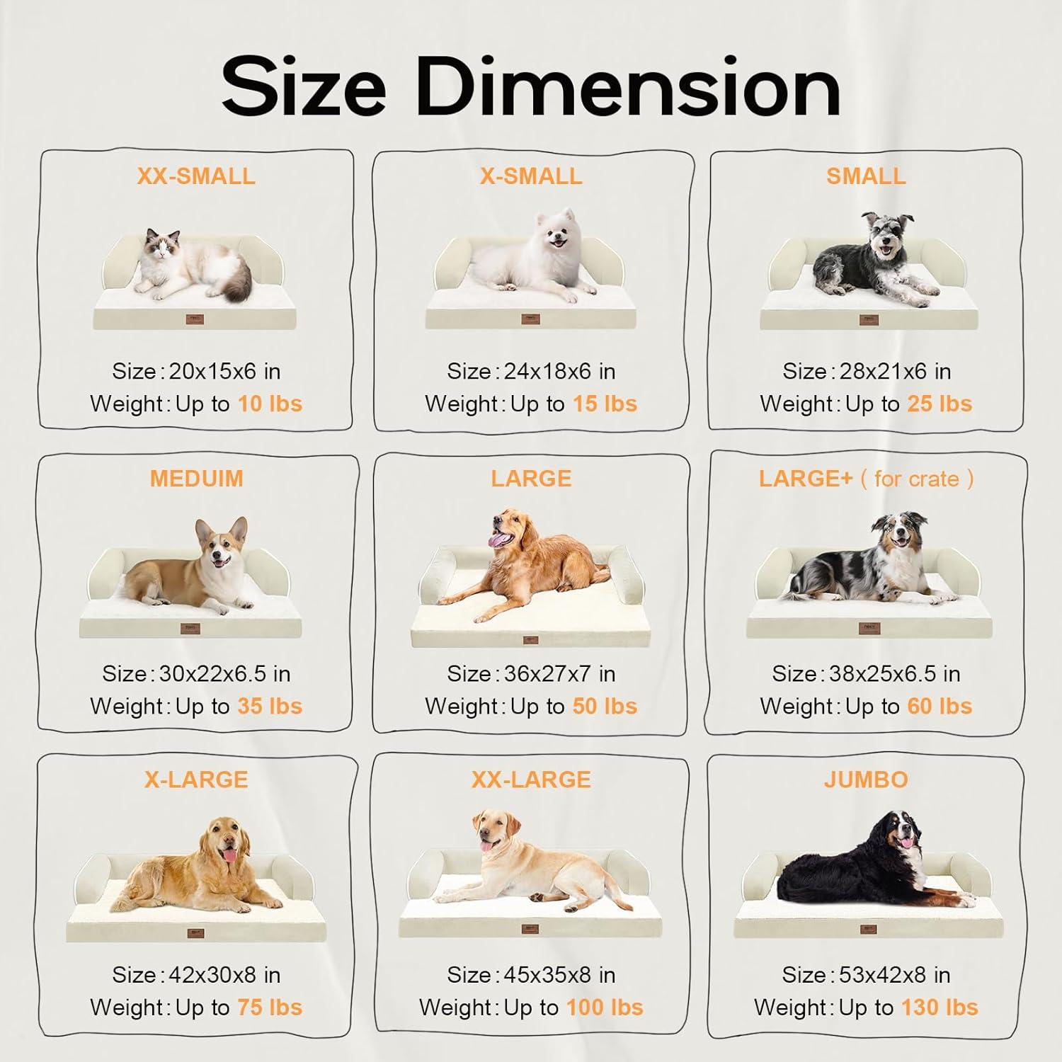 Cama Ortopédica para Perros Pequeños Mekiy 50.8x38.1cm Impermeable