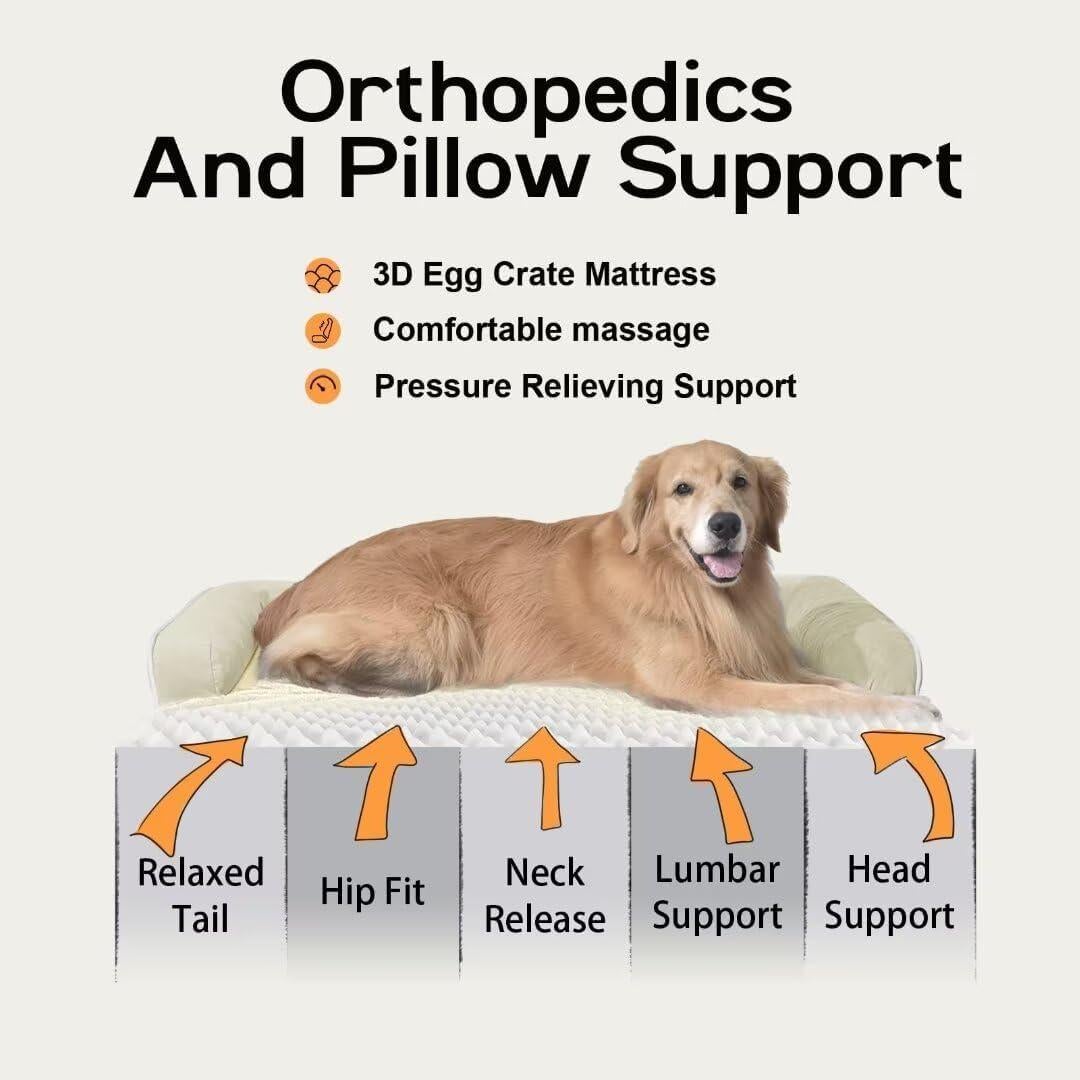 Cama Ortopédica para Perros Pequeños Mekiy 50.8x38.1cm Impermeable