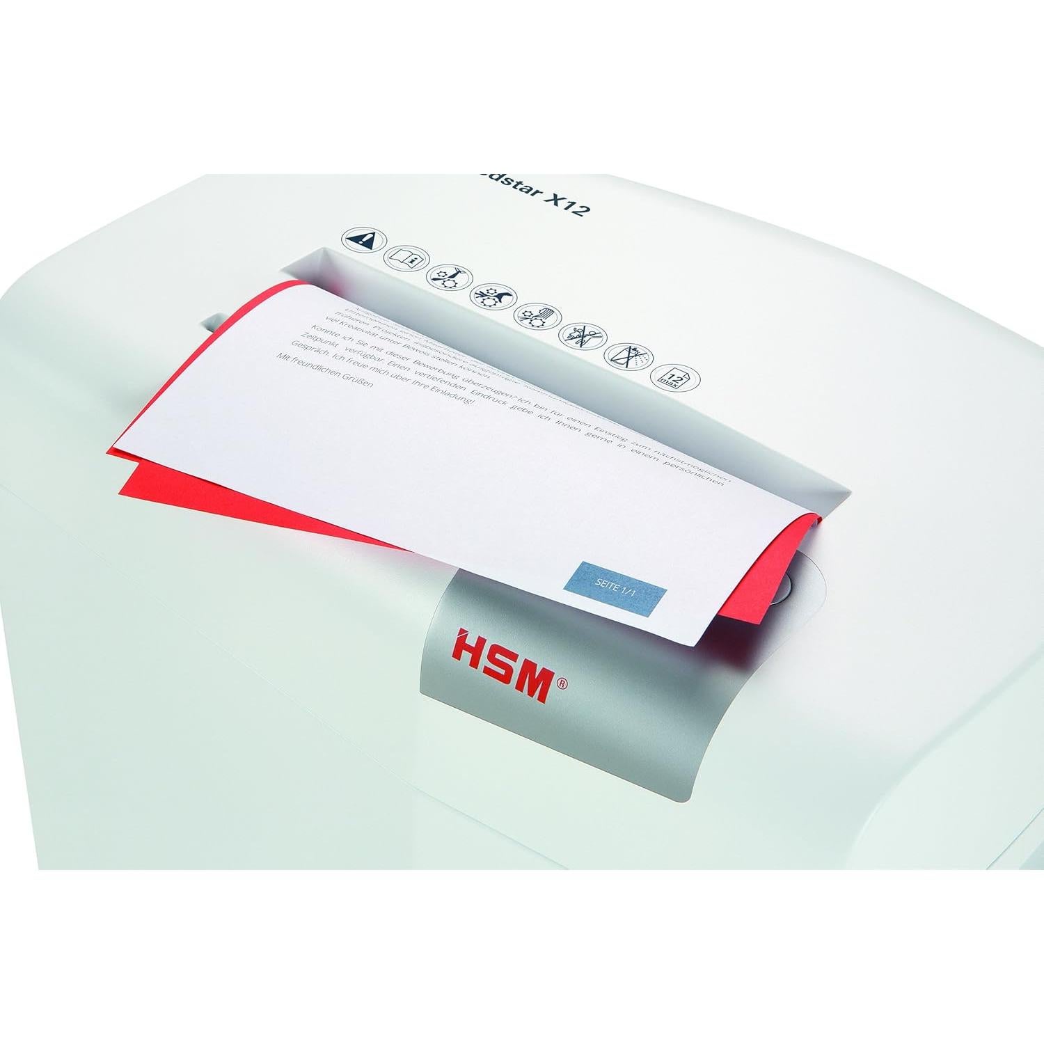 Trituradora HSM Shredstar X12 Corte Cruzado 12 Hojas 23L