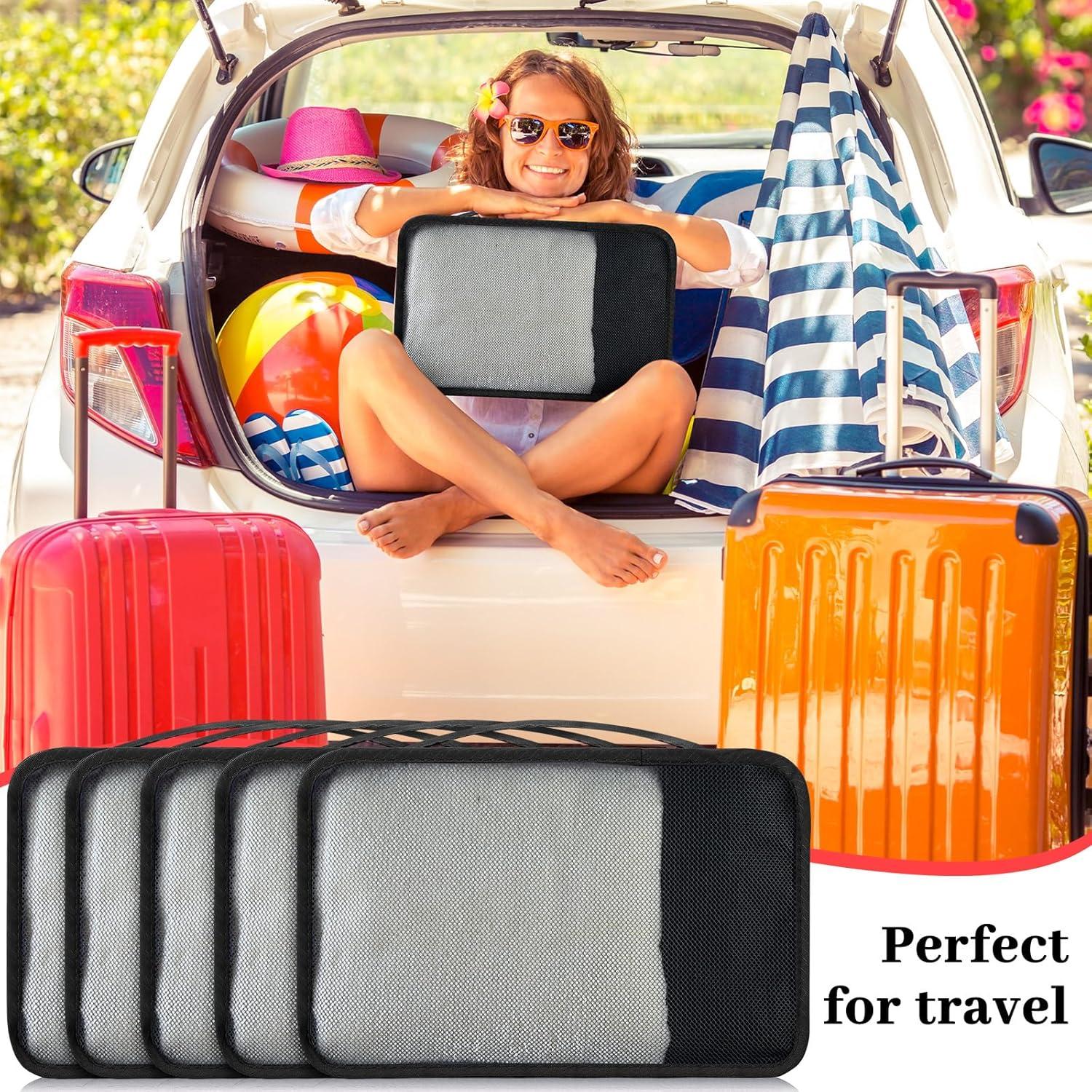 Cubos de Empaque Woanger 12 Pcs para Viaje 30x20x12 cm Negro