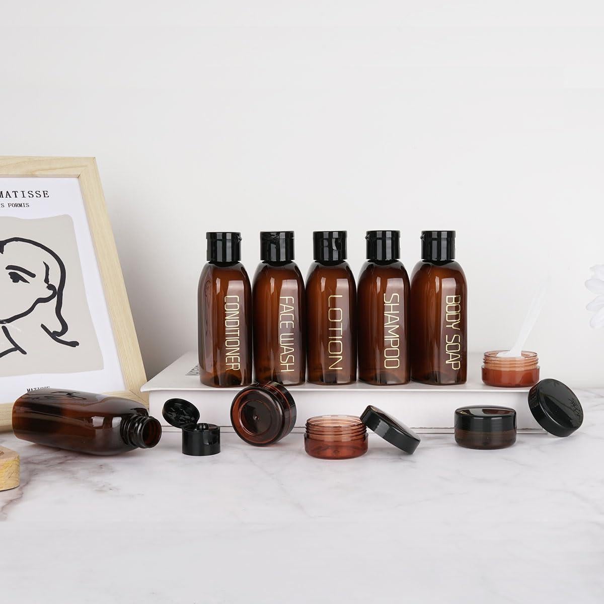 Botellas de Viaje Cosywell 10PCS 100ml Aprobadas por TSA