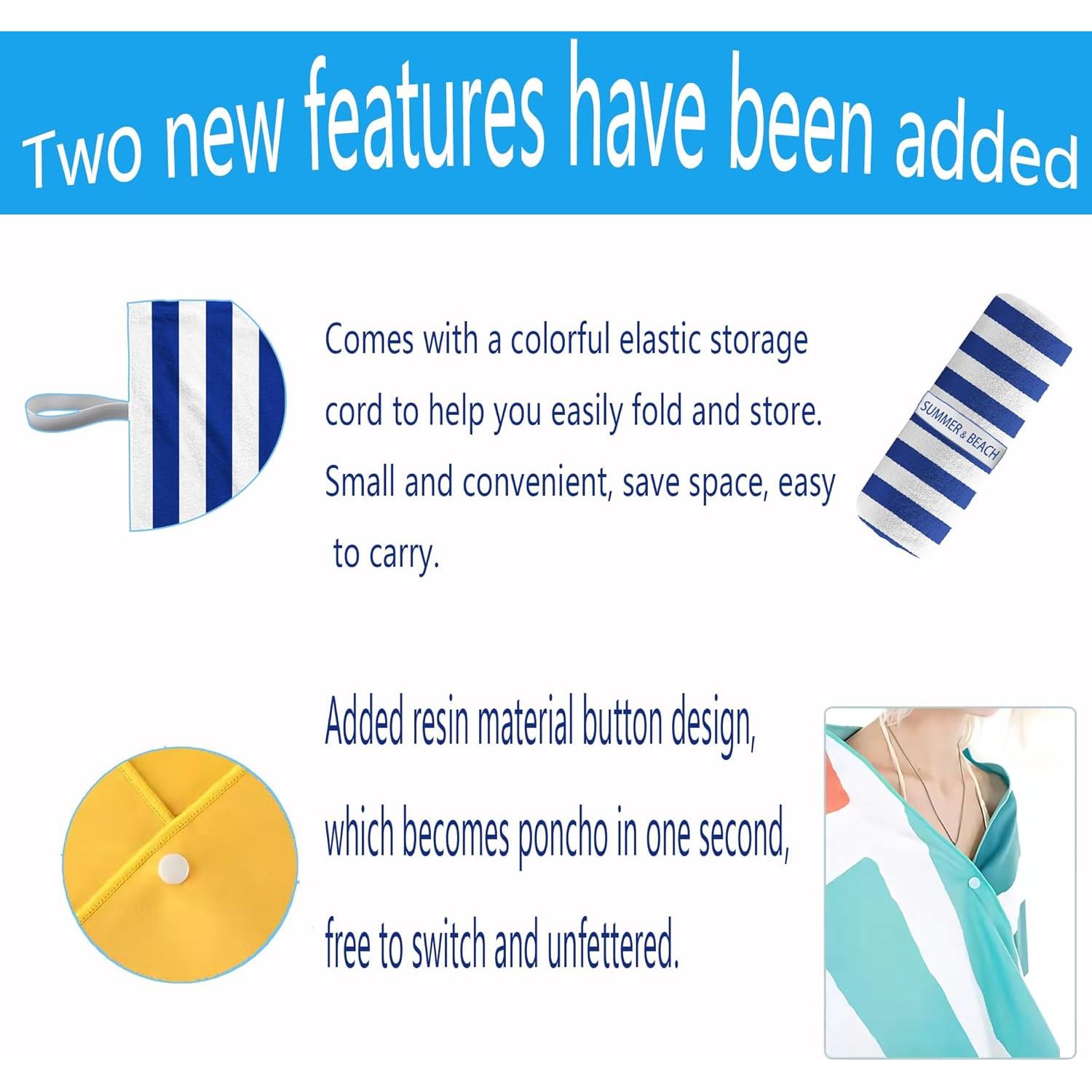 Toalla de Playa Microfibra BIFMVOG Leopardo 76x152cm Secado Rápido