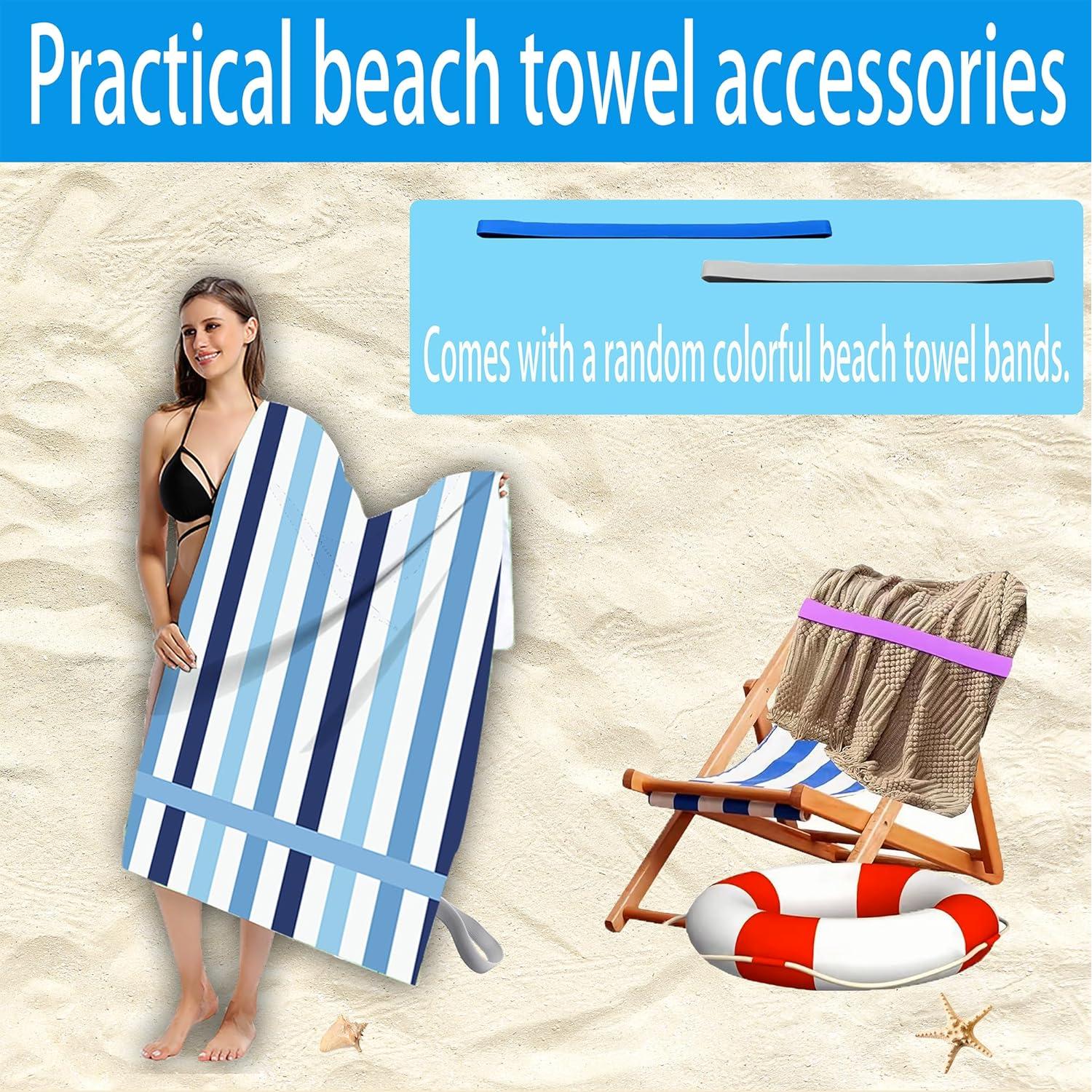 Toalla de Playa Microfibra BIFMVOG Leopardo 76x152cm Secado Rápido