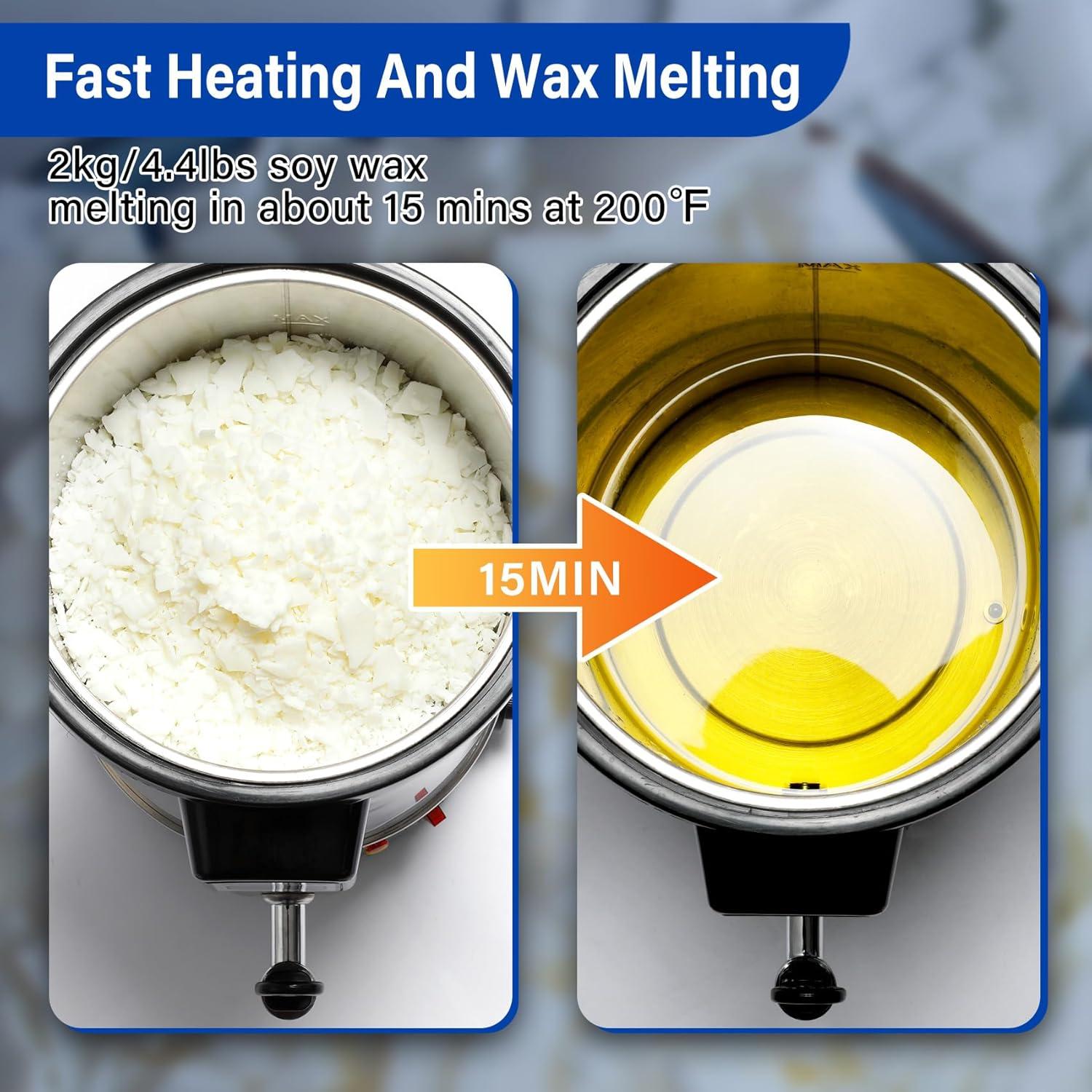 Olla Derretir Cera TCFUNDY 8L Acero Inoxidable 1100W