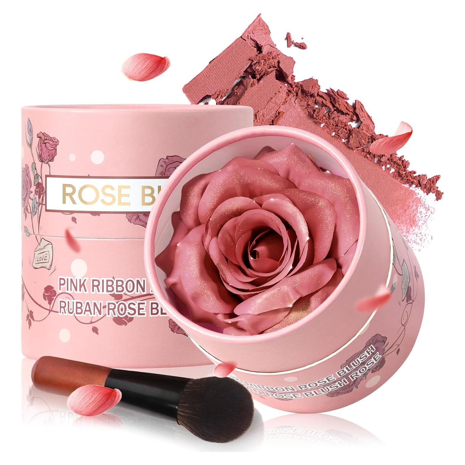 Rubor Crema a Polvo HOSAILY Durazno Bebé 3D - Acabado Natural