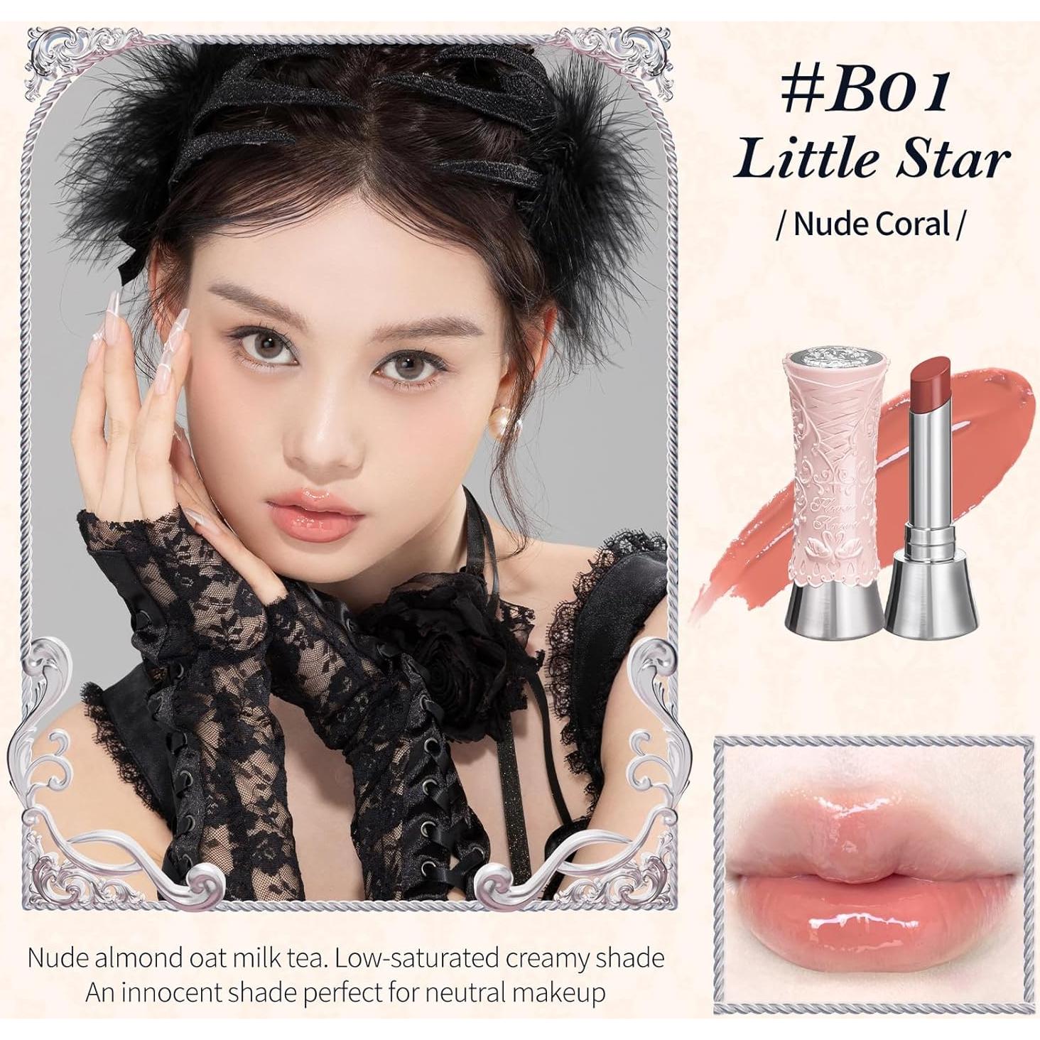 Brillo Labial Flower Knows B01 Estrella Pequeña 3.4g Hidratante