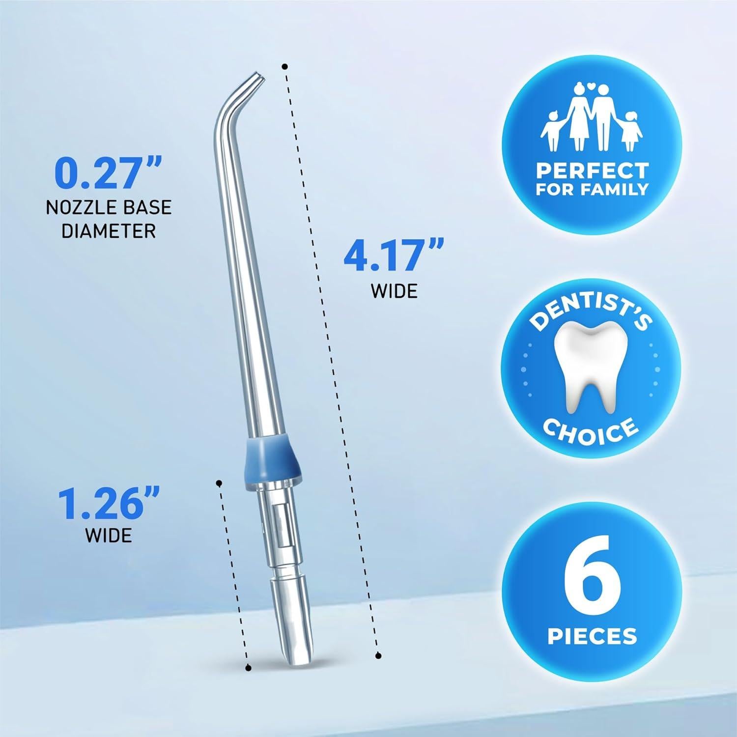 Cabezas de Reemplazo para Flosser de Agua Waterpik - 6 Consejos Clásicos