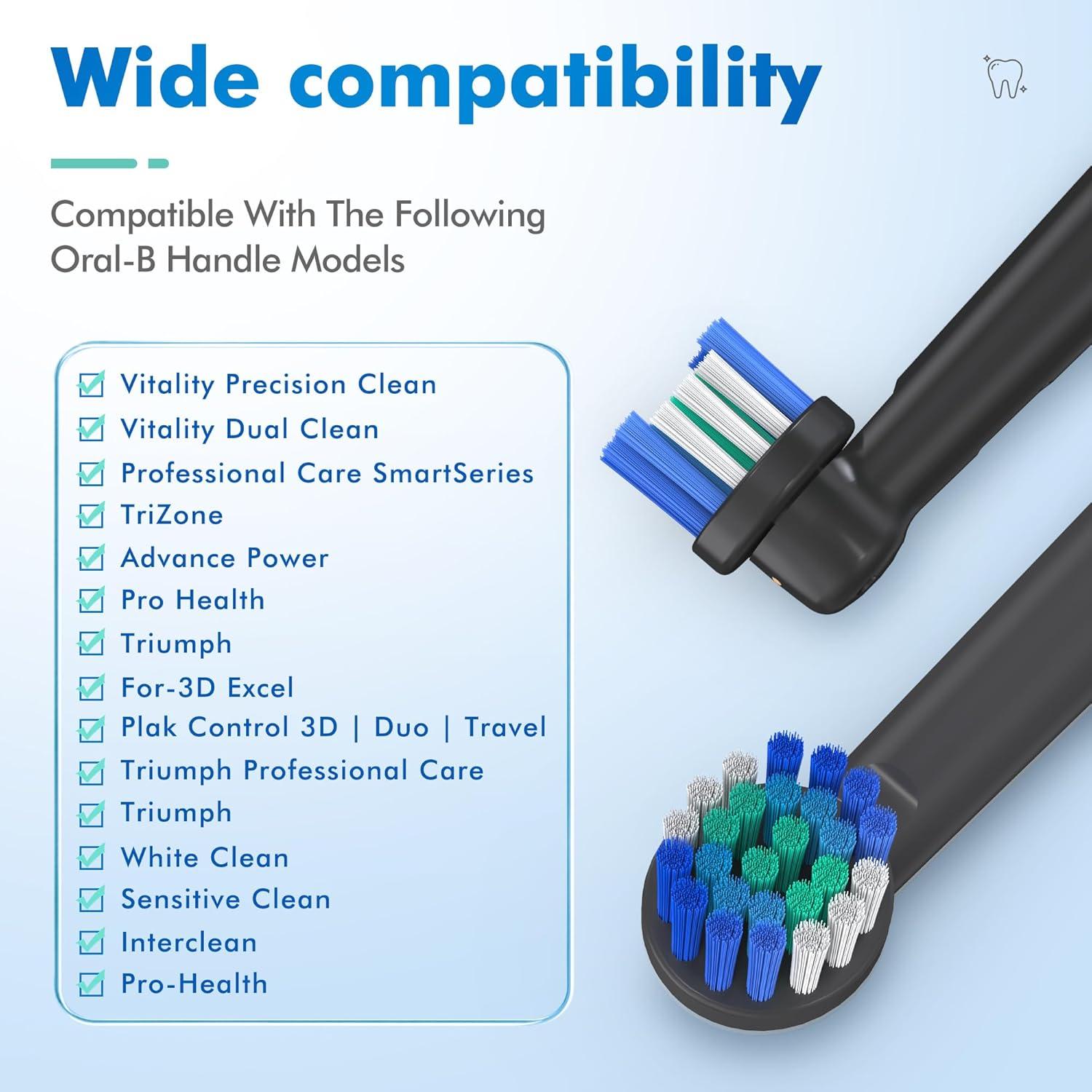 Cabezas de cepillo de dientes Keosaa para Oral-B, 4 piezas