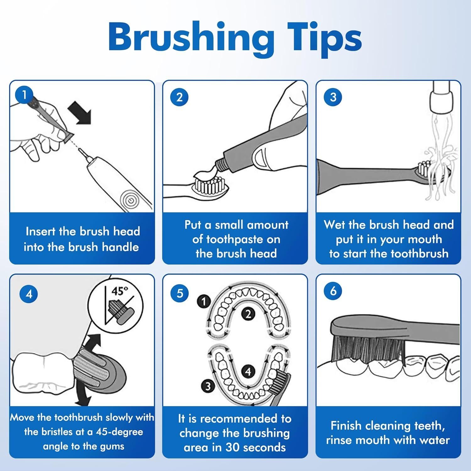 Cabezas de cepillo de dientes Keosaa para Oral-B, 4 piezas