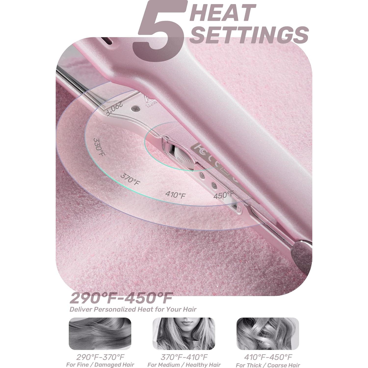 Plancha de Pelo ROSILY Titanio Nano 1.75" (4.45 cm) Ajustable