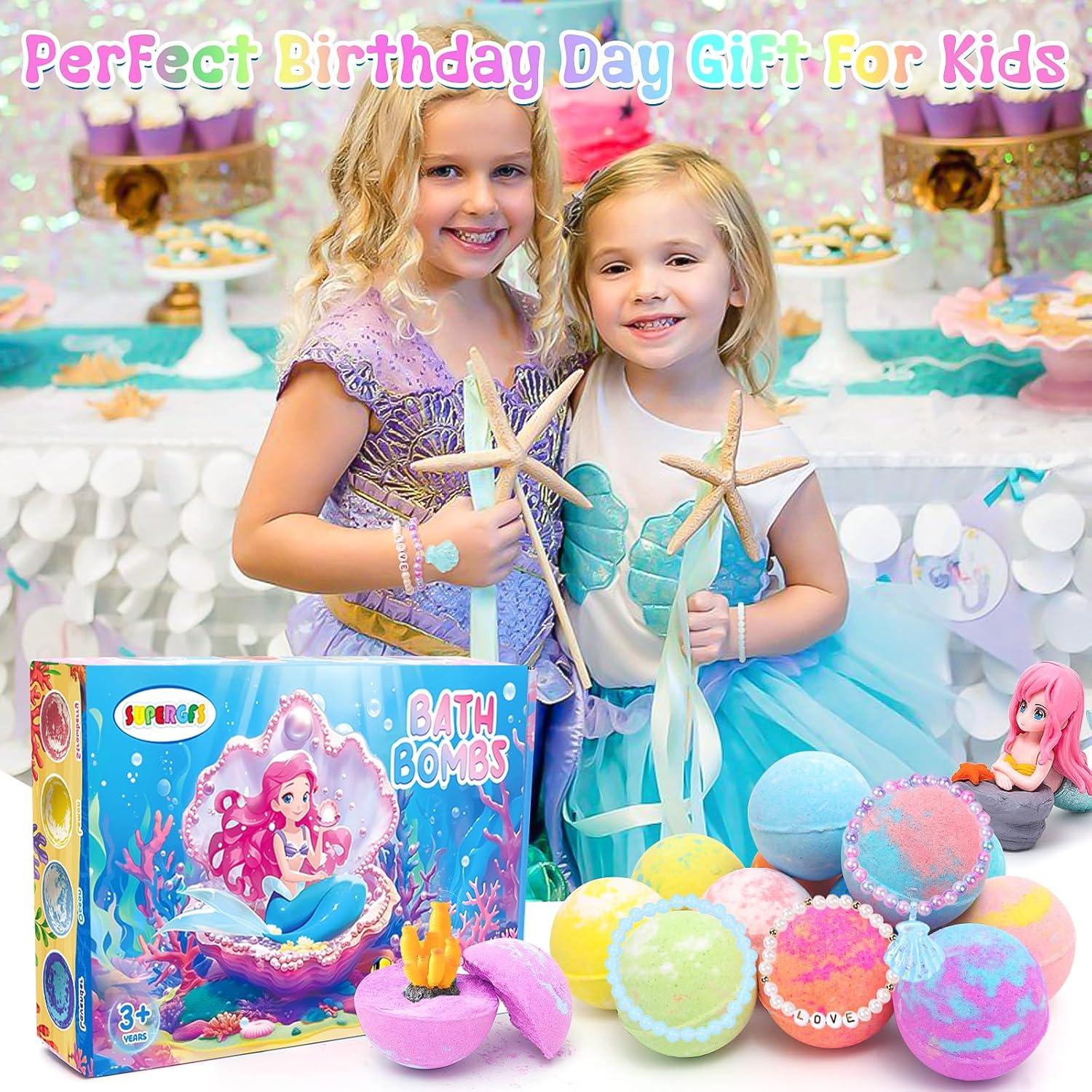 Set de 12 Bombas de Baño con Juguete Sirena - Supergfs