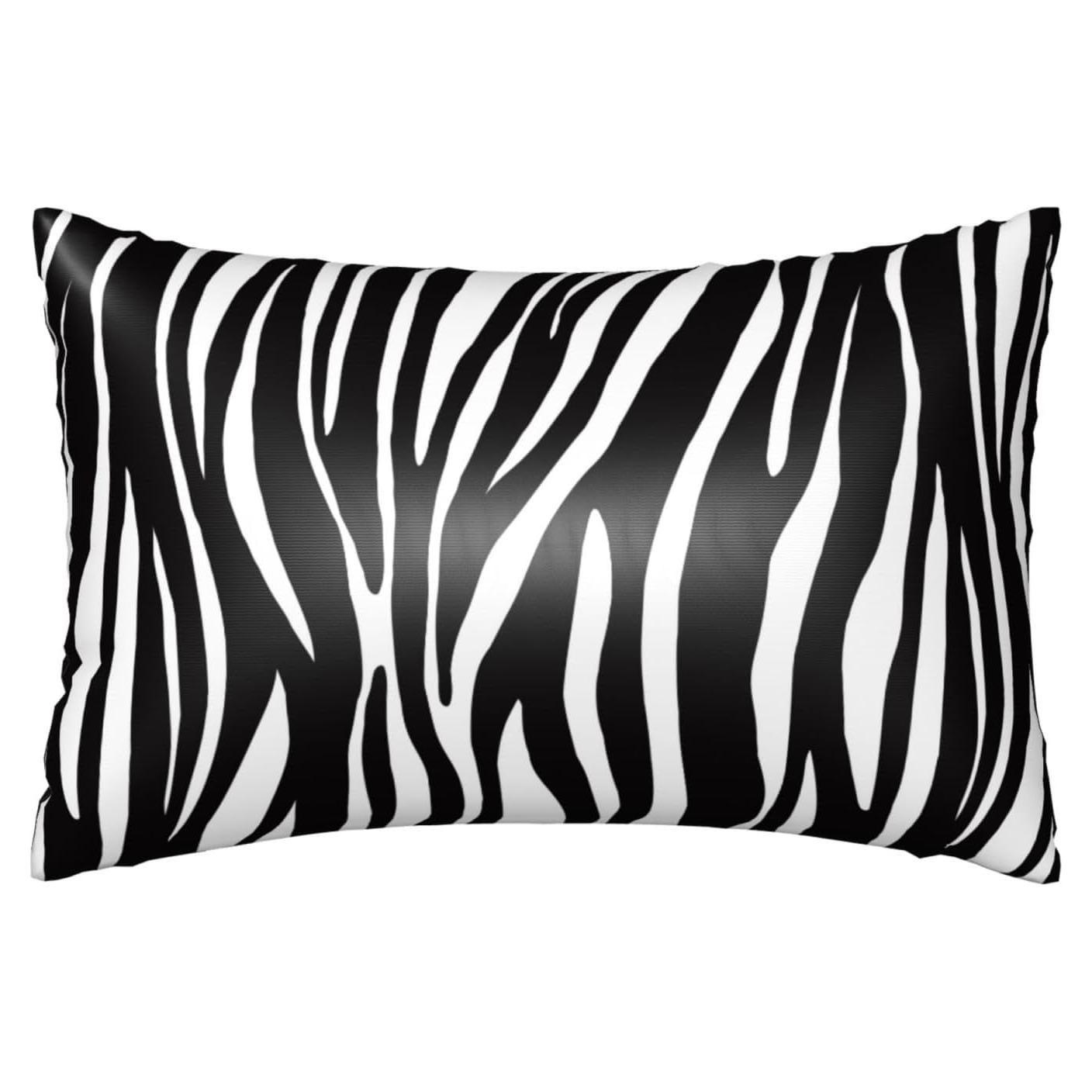 Funda de Almohada de Satén JKJNLHJE 20x30 cm Cebra