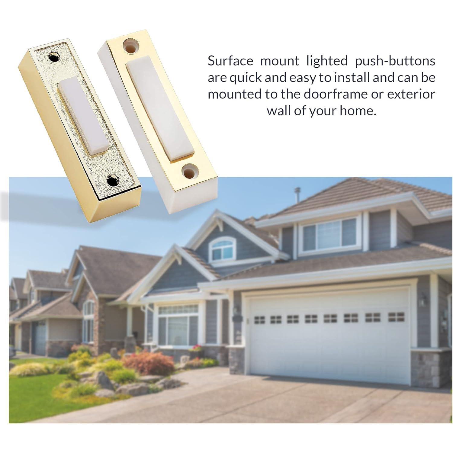 Kit de Timbre Eléctrico Newhouse 16V 10VA con Botón Iluminado